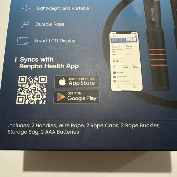 RENPHO Smart Jump Rope Open Box - Picture 4 of 6